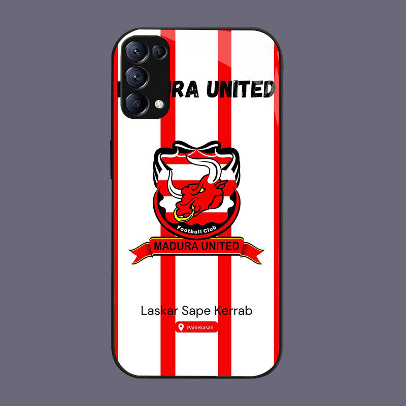 HK-61 Madura United Glass Glass Casing สําหรับ OPPO Reno 3 5 6Z 4 6 A91 F15 5G