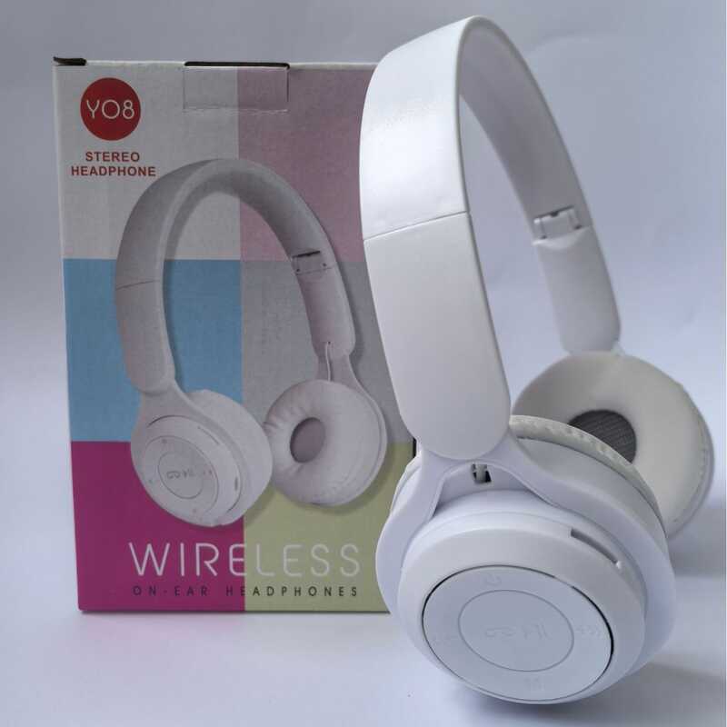 Y08 Macaronชุดหูฟังชุดหูฟังบลูทูธไร้สายพับการ์ดขนาดเล็กแฟชั่นนักเรียนY08ชุดหูฟังบลูทูธ