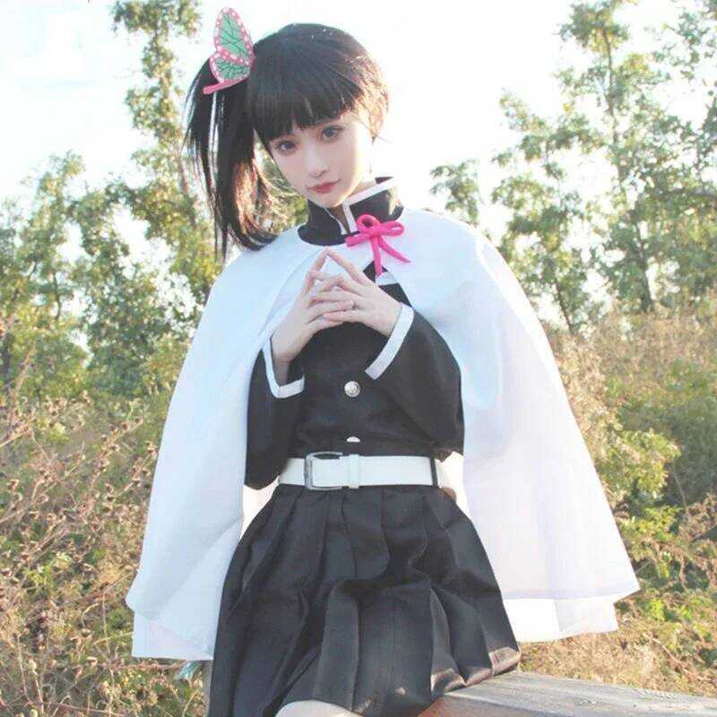 C Anime Demon Slayer Cosplay Kostuum Kimetsu No Yaiba Kanao Tsuyuri Kanawo Kimono Outfit Vrouwen Ha