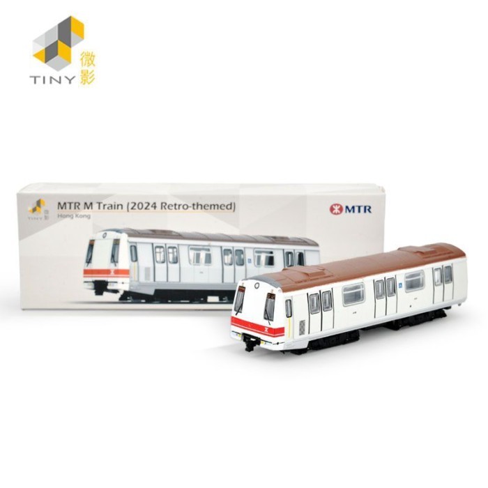 พร้อมสต็อก Tiny City MTR29 Alloy Car Aberdeen City Line M Car Hong Kong Train 45th Anniversary Retro