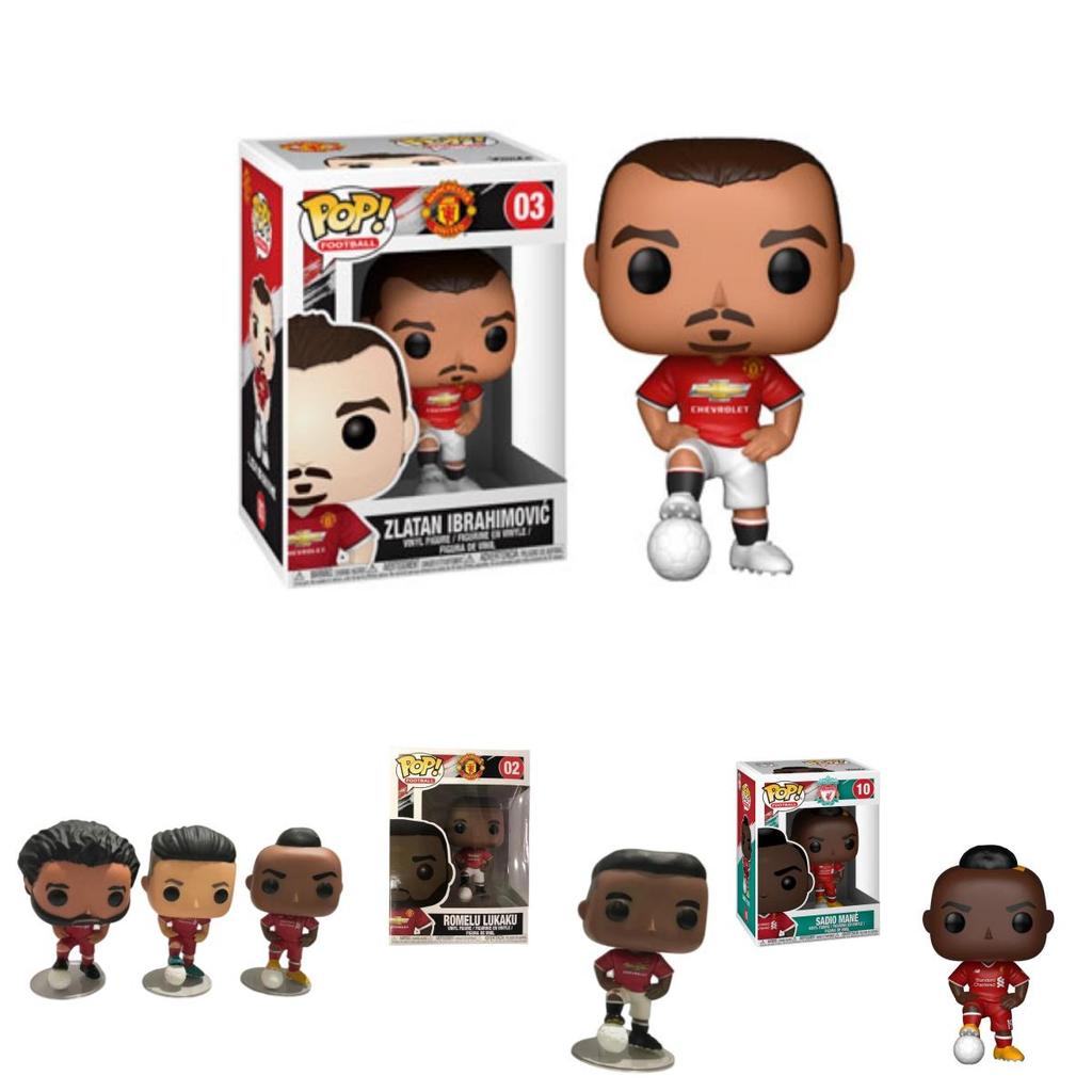 และดาวฟุตบอลที่น่ารักได้อย่างแม่นยํา Miniatures Pogba, Mane Ibrahimovic, Salah,