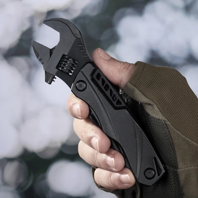 Fold Outdoor Camping Tools Adjustable Wrench Portable Folding Multifunctional Adjustable Wrench Set