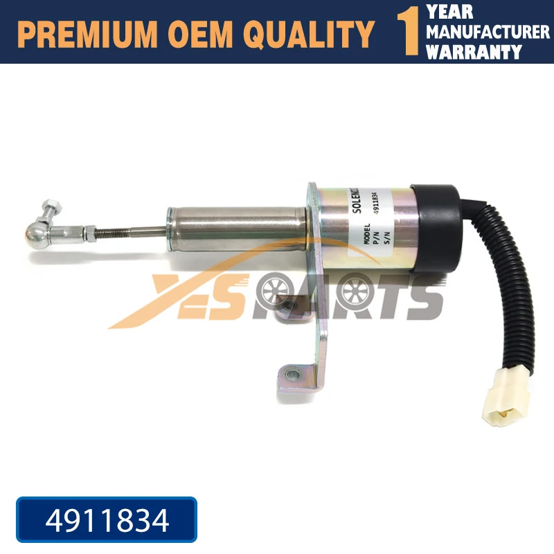 4911834  12V Fuel Shutoff Solenoid  for Cummins Engine