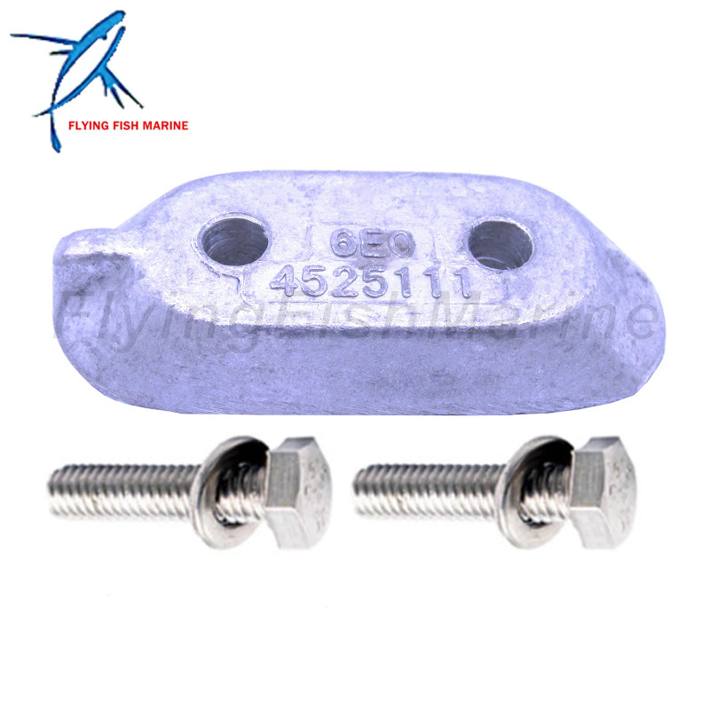 Outboard Engine 65W-45251-00 6E0-45251-11 6E0-45251-12 Lower Unit Gearbox Anode for Yamaha 4HP 6HP