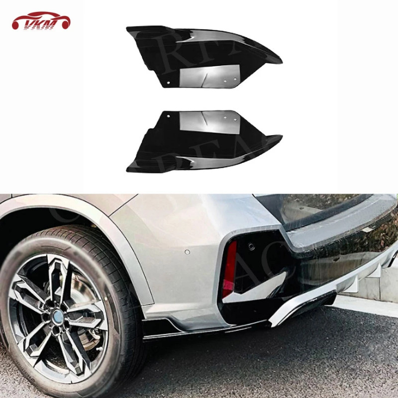 ABS Material Rear Bumper Lip Splitters Aprons Flaps for BMW X1 IX1 U11 M Sport 2023+ Rear Splitters