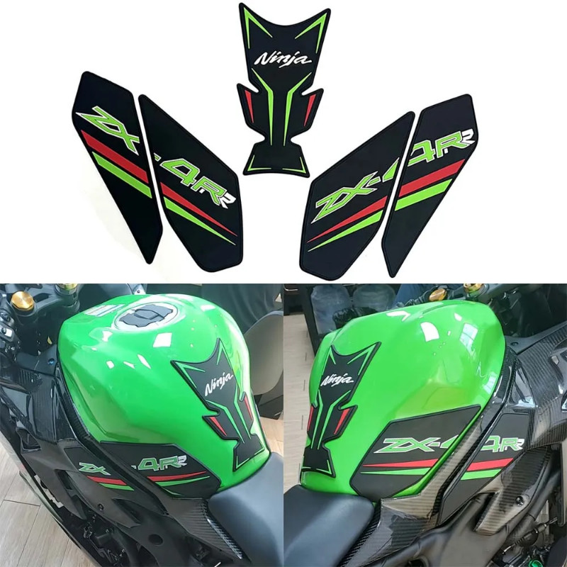 ZX4R ZX4RR 2023 Motorcycle Accessories ZX 4R & 4RR Sticker Decal Fuel Tank Pad For KAWASAKI ZX-4R Z