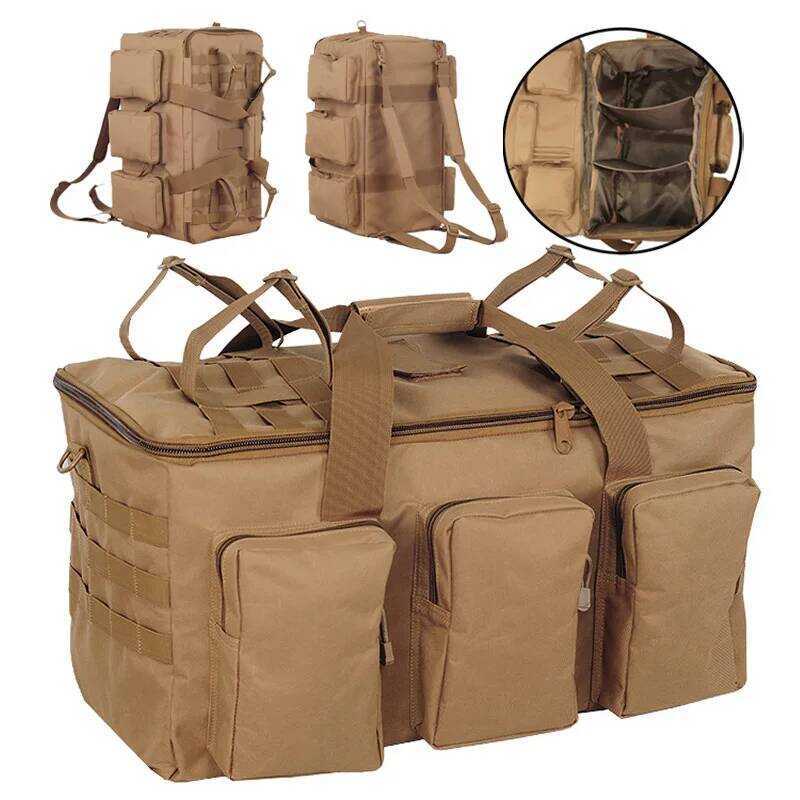 C 55L Luggage Duffel Camping Backpack Tactical Large S Men's Hiking Travel Mountaineering Trip Util
