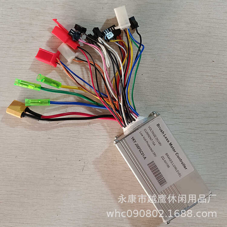 ตัวควบคุมรถยนต์ไฟฟ้า YKY J06F0C01-A ประเภท ZQ-AH188 แรงดันไฟฟ้า 48V15A คอนโทรลเลอร์แบบไม่มีแปรง