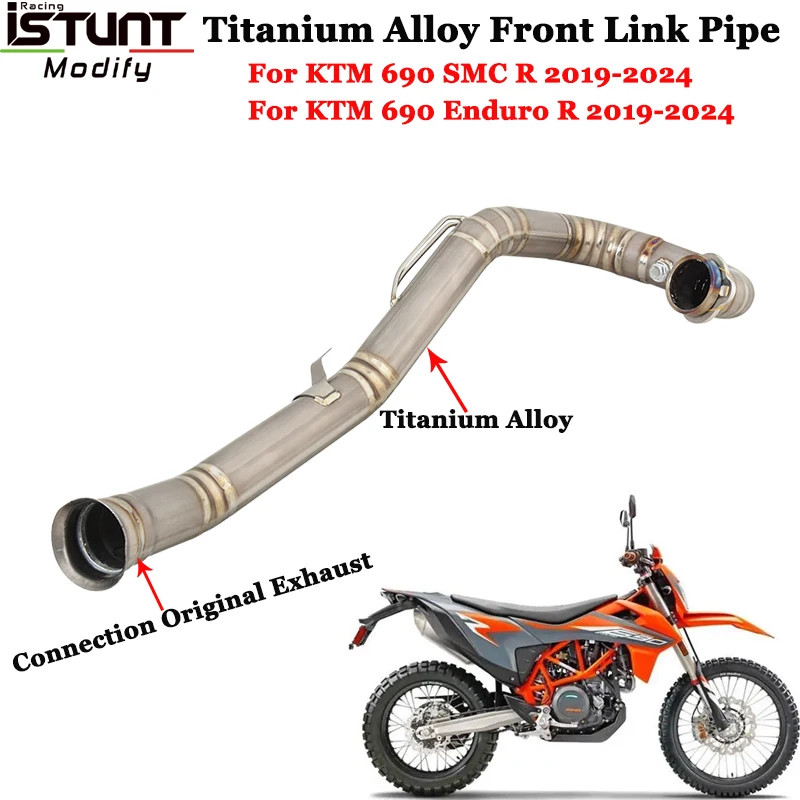 Motorcycle Exhaust Escape Systems Slip On For KTM 690 SMC R KTM690 Enduro R DUKE 2019 2020-20204 Ti