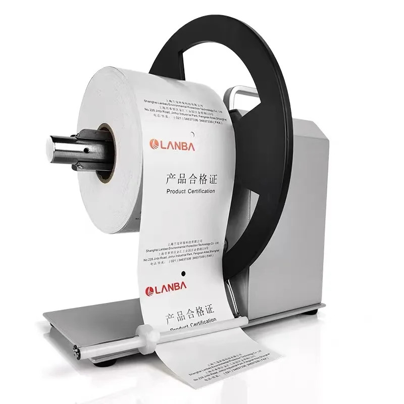 Q6 Automatic Width 120MM Paper Label Rewinder Electric Barcode Label Two-Way Rewinding Machine 1-8