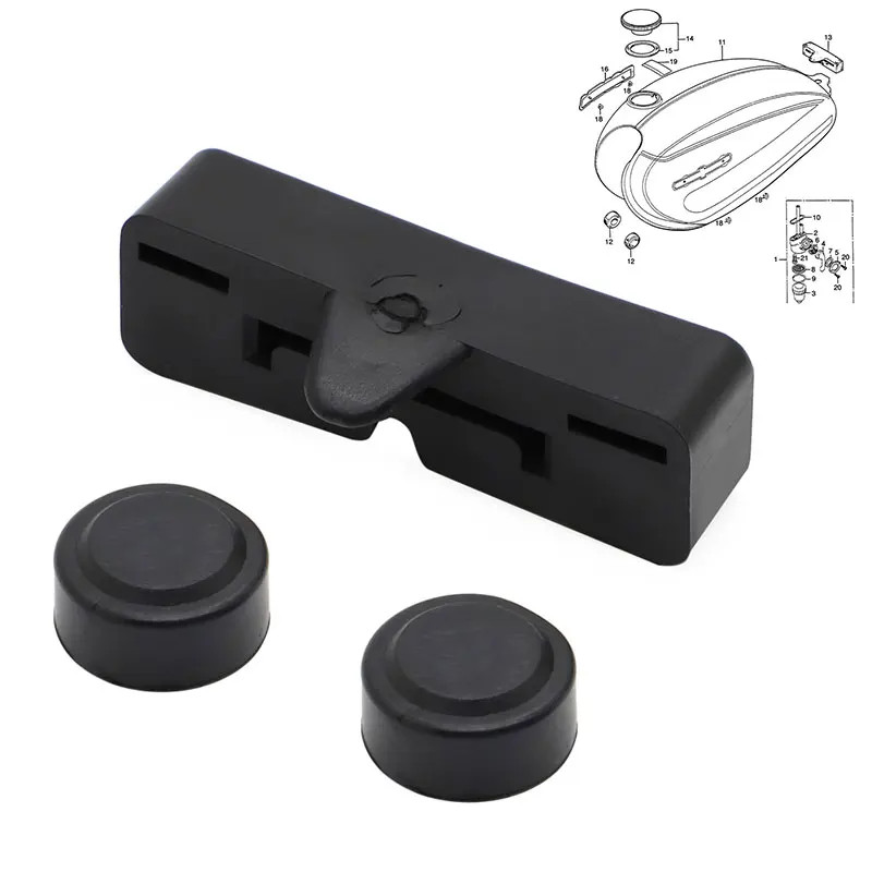 Gas Fuel Tank Rear Rubber Holder for Honda CL70 ATC70 SL70 XL75 XR75 CB100 XL100 CB125 17613-051-01