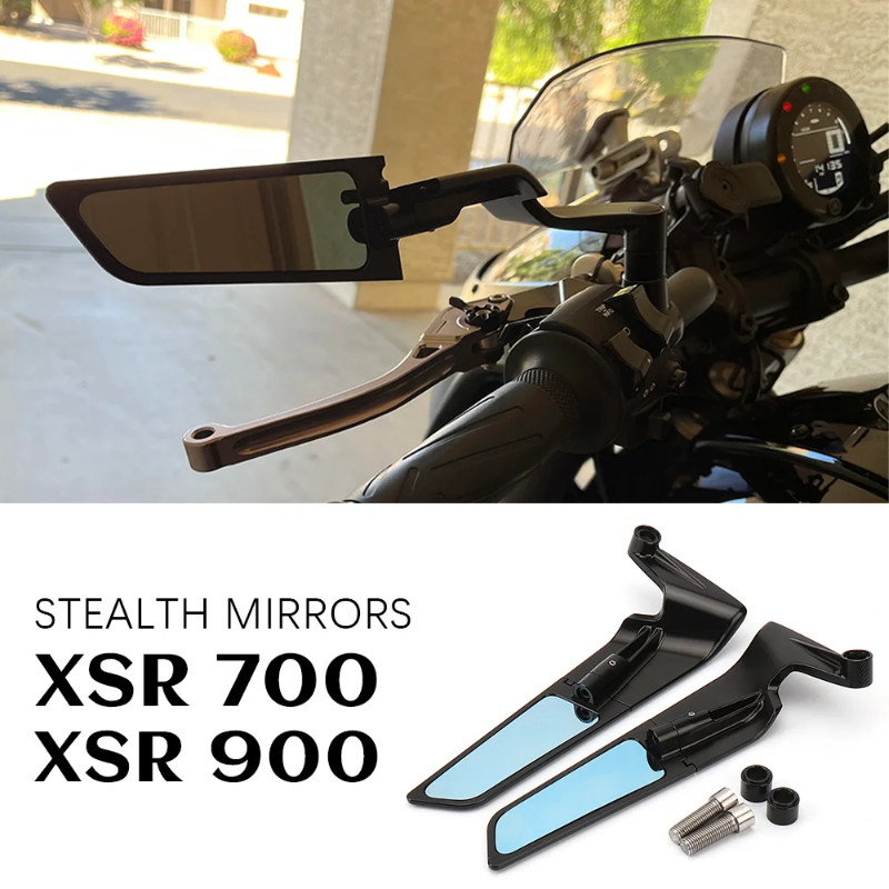 for YAMAHA XSR700 XSR900 Accessories Stealth Mirrors XSR 900 Adjustable Winglets XSR 700 Rear Mirro