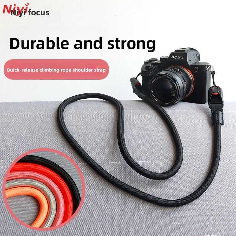 Quick Release เชือกปีนเขาสายคล้องไหล่กระเป๋ากล้องสําหรับ Canon 5D4 R50 R6 200D Nikon zF Z30 Fuji XS2