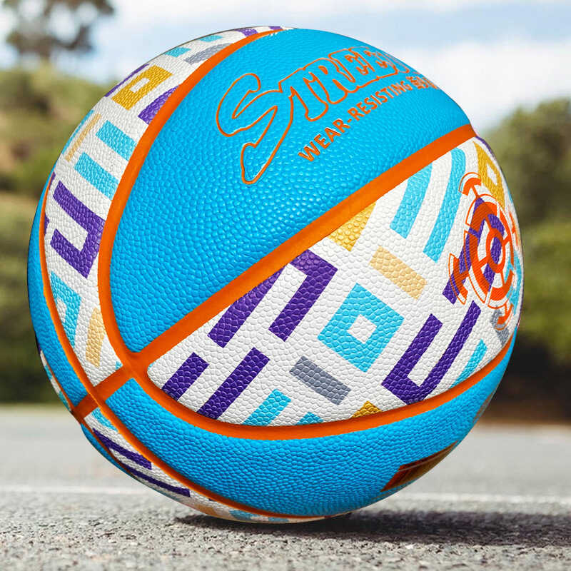 บาสเก็ตบอลวันพีซ Street Fighter หมายเลข 7 ทนทานต่อการสึกหรอ ใช้ได้ทั้งเล่นและฝึกฝนกลางแจ้ง