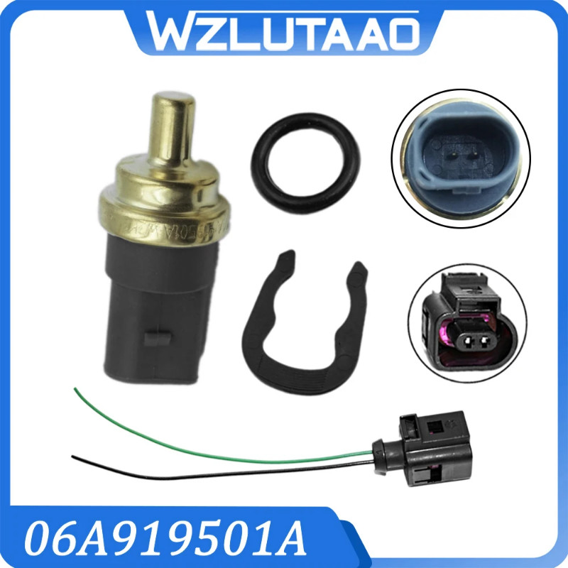 06A919501A Temperature Sensor And Plug For Audi A3 A4 A5 A6 A8 Q3 Q5 Q7 TT VW Jetta Golf Passat Sea