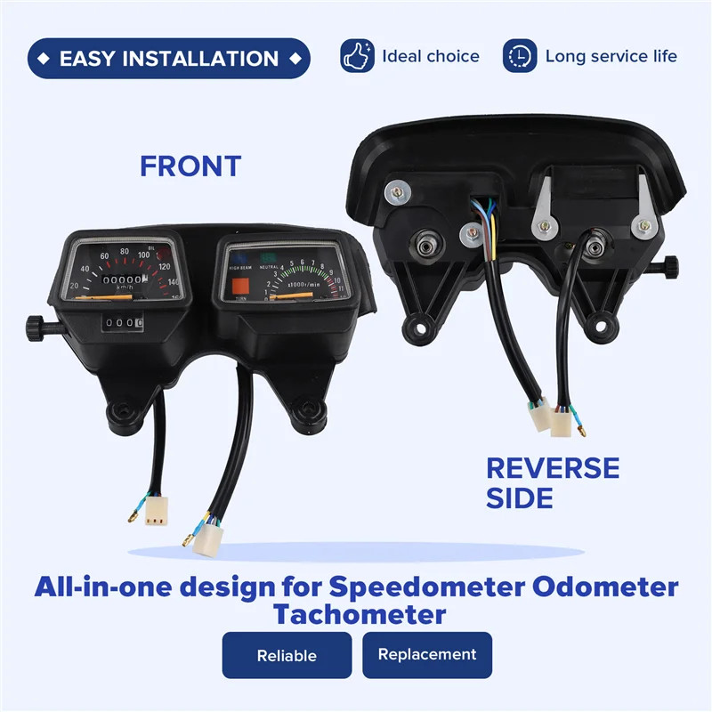 Motorcycle Gauges Cluster Speedometer Tachometer For  Enduro DT125 DT125R Speedometer DT125 125R