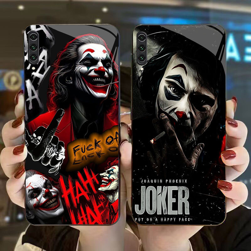 DK-67 JOKER Casing GLASS soft frame สีดํา Samsung Note A70 10Plus A7 A70S A10 A02 A50 10 2018 Pro