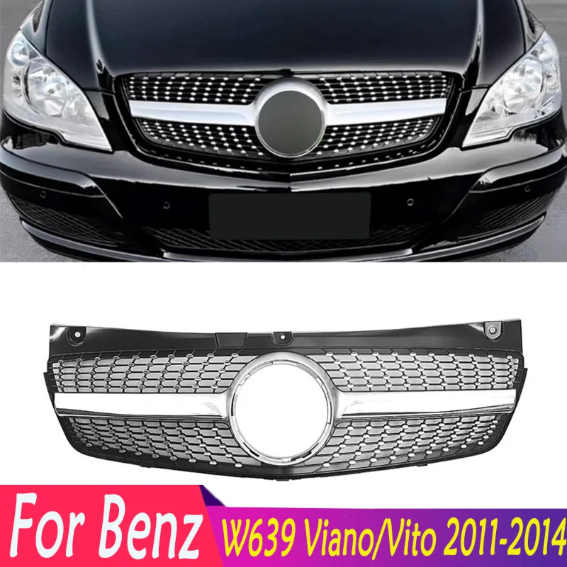 For Mercedes Benz W639 Viano/Vito 2011 2012 2013 2014 High Quality Front Bumper Grille Hood Tuning