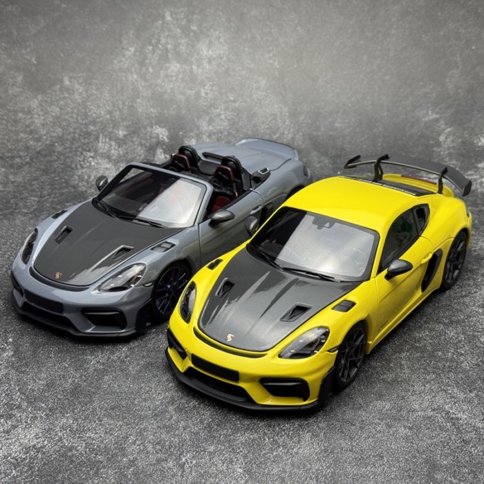 Pre-order Mini Cut 1: 18 Porsche 911 992 gt3 GT4 RS 2024 โมเดลรถอัลลอย