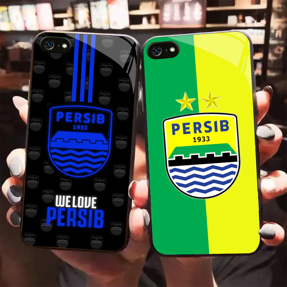 HK-29 อินโดนีเซีย PERSIB แก้ว KACA สําหรับ iPhone 6 XR 8 XS 6S SE X 7 Max Plus 2020 2022