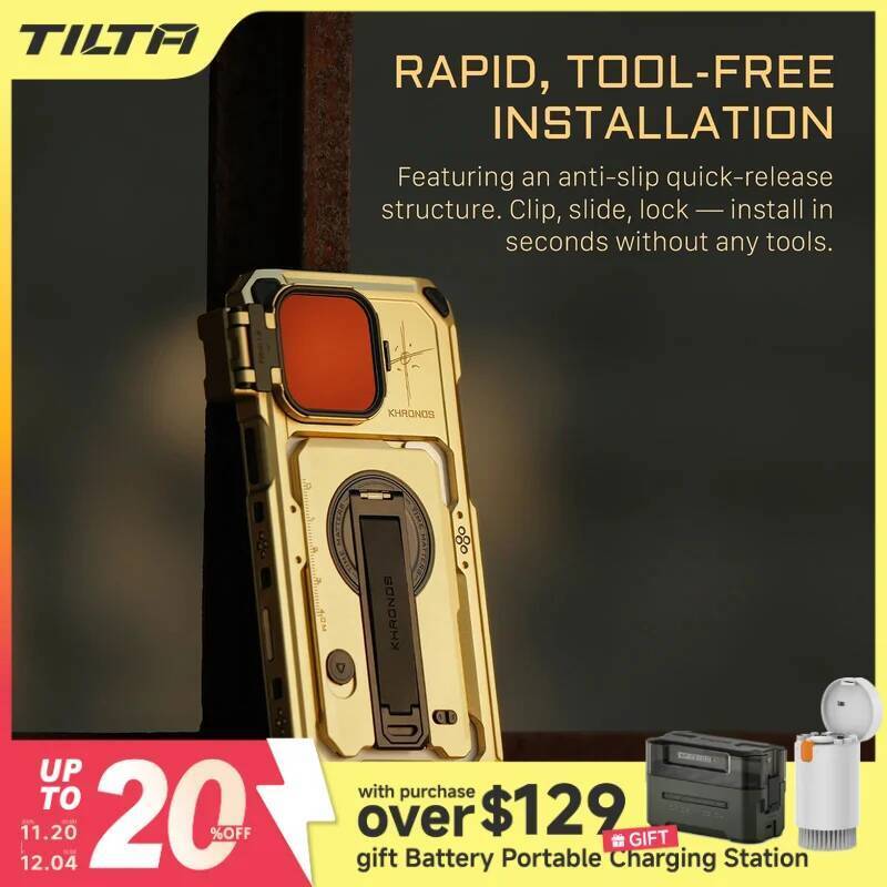 TILTA Khronos x On the Roam Cage kit for iPhone 16 Pro/Pro max Kit iPhone with Magnetic Card Case-Go