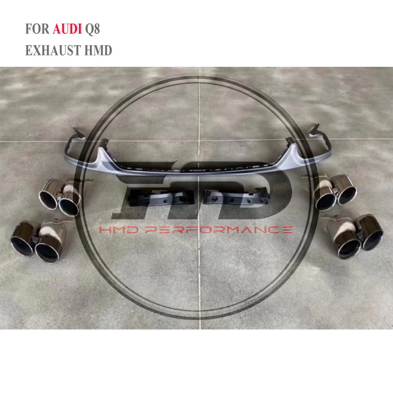 HMD Tips Upgrade Kit Modification Accessories For Audi Q8 Upgrade SQ8 TIPS Rear Lip