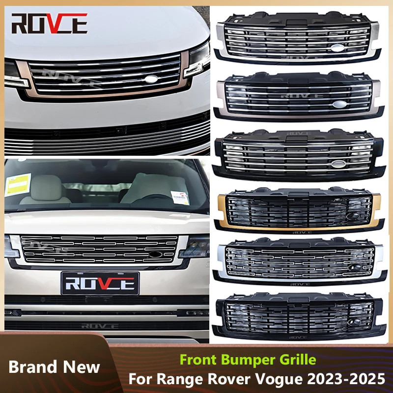 ROVCEUpper Mesh Grille Front Bumper Grill For Land Rover Range Rover Vogue L460 2023-2025 SV Versio