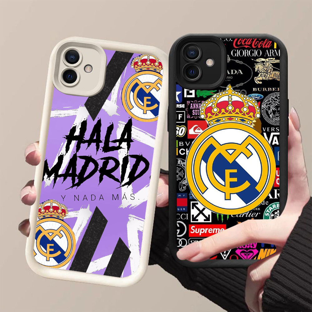 DJ-39 Real Madrid ปลอกซิลิโคนสีดําและสีขาวสําหรับ Samsung A07 A04 A03 A04E A05 F04 A06 M04