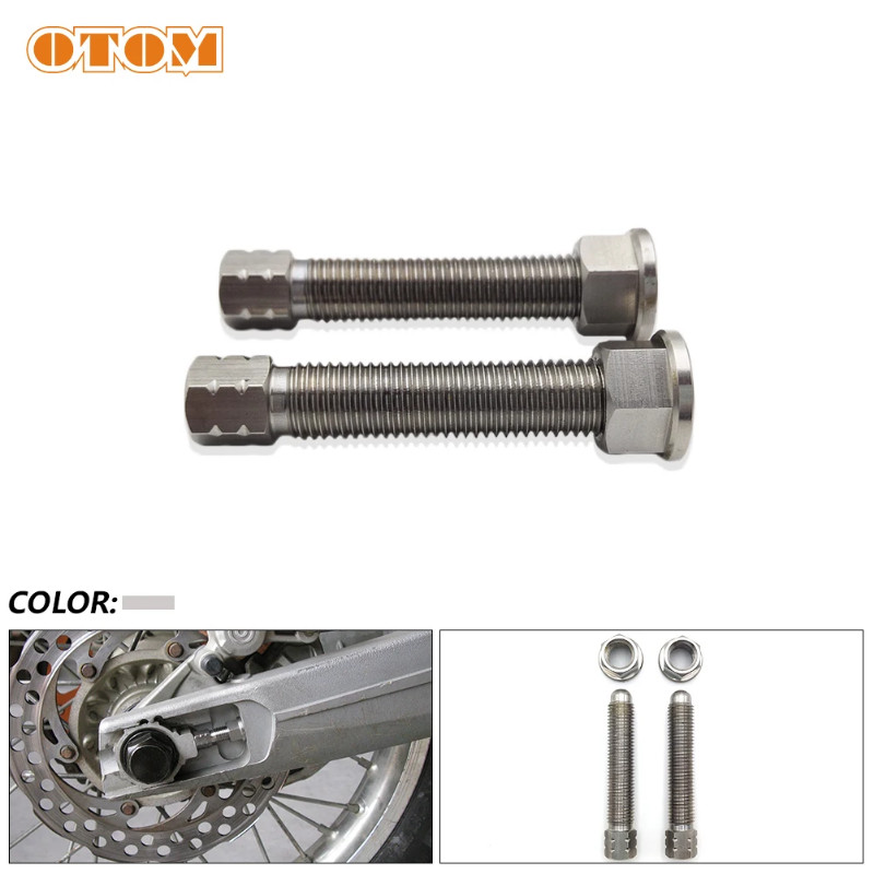 OTOM Motorcycle Stainless Steel Chain Adjuster Bolt Motocross Swing ARM Screws Nuts Parts For KTM E