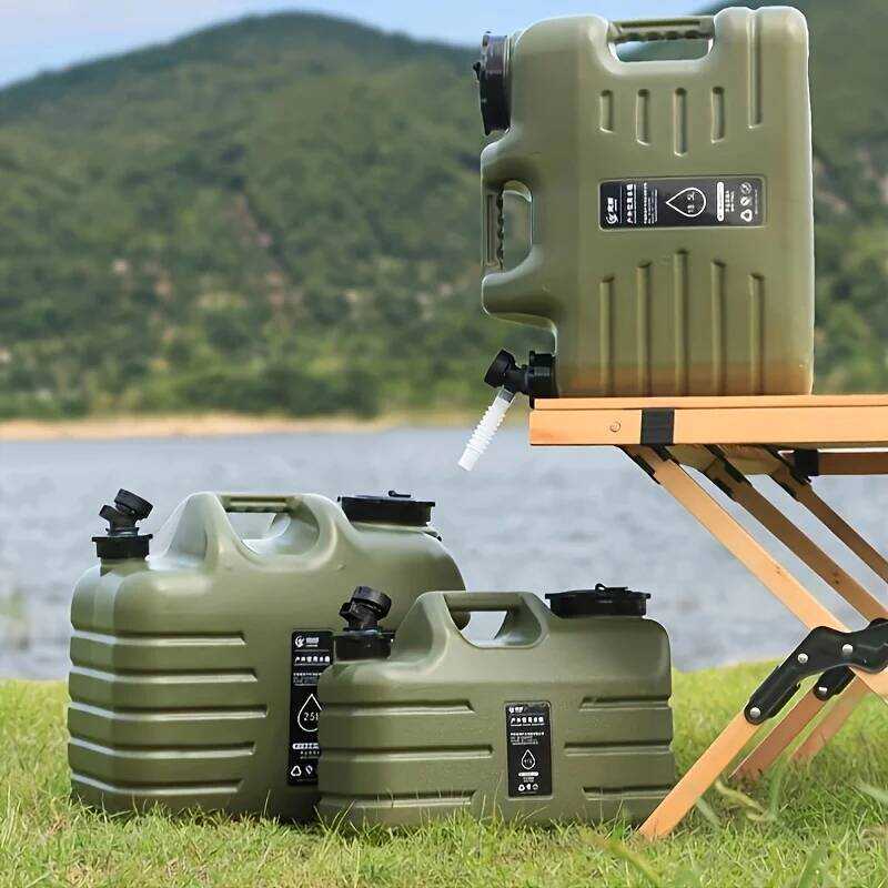 C 1 2.1 Gallon/3.17 Gallon/4.76 Gallon Water Bottle, Camping Water Storage Tank, Suitable For Hikin