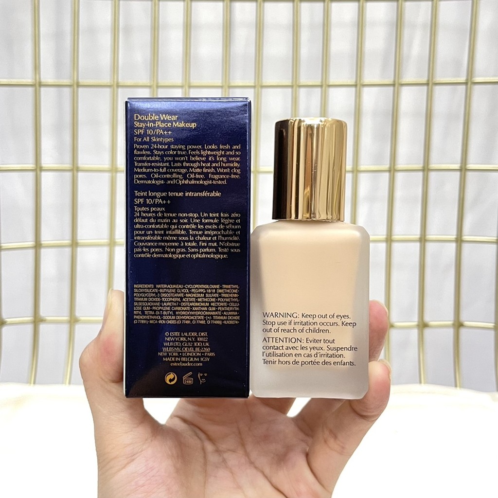 ยิงจริง❤ พิเศษ/38 Estee Lauder dw Liquid Foundation 30ml!พร้อมหัวปั๊มกดเคาน์เตอร์ สีเบอร์ 1c1, 1w1, 