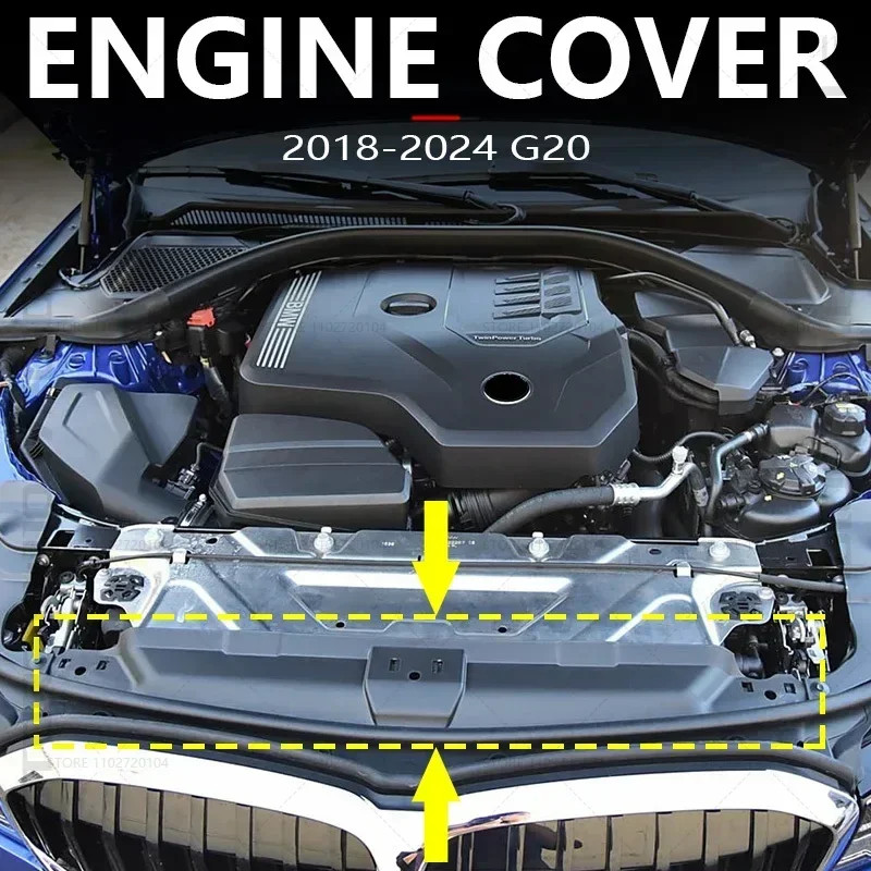 for 2018-2024 G20 BMW 330e 330eX 330i 330iX M340i M340iX Center Upper Compartment Engine Cover 5176