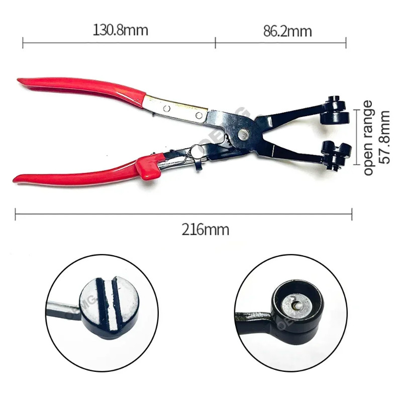 Automotive Hose Clamp Pliers Hose Remover Separator Pliers Set Non-Slip Handle Car Soldering Plier