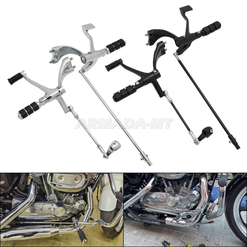 For Harley Sportster 1200 Custom Seventy Two 883 Iron 04-24 Motorcycle Forward Controls Complete Ki