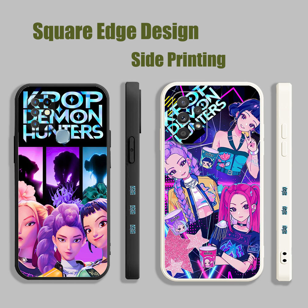 สําหรับVivo Y91/Y93/Y91i/Y95 Y91C Y15A Y15S Y53 V11i Z3i S1 V21e Y76 Kpop Demon Huntersสีชมพูสุนทรีย
