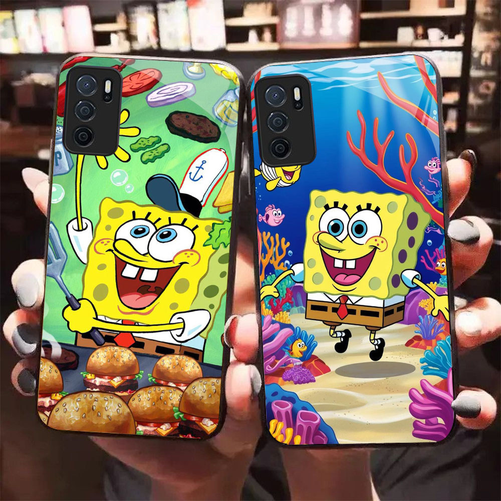 HK-64 Patrick Star แก้วแก้วสําหรับ OPPO Reno A74 6 A95 A54S A16 A16S F19 F19S Lite