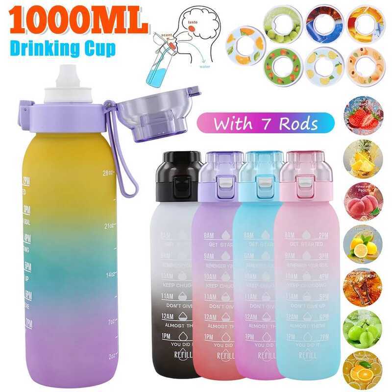 C Flavored Water Bottle With 7 Flavour Pods Air Water Up Bottle Frosted Black 650Ml Air Starter Up