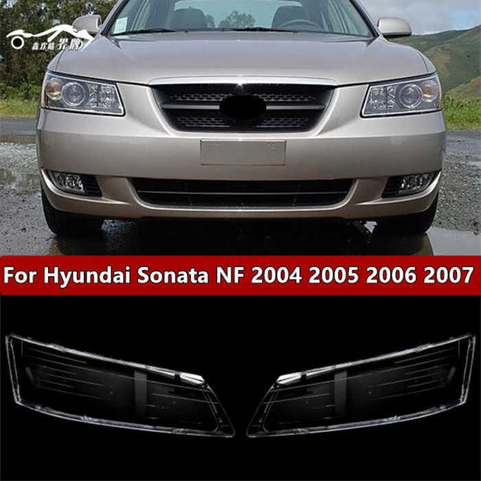 เหมาะสําหรับ 04 รุ่น Hyundai Yuxiang ไฟหน้า Yuxiang ไฟหน้าโคมไฟโปร่งใส Yuxiang ไฟหน้าหน้ากากเชลล์