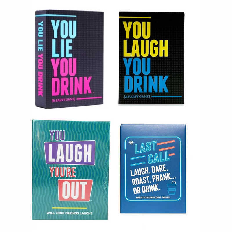 เกมดื่มภาษาอังกฤษทั้งหมด You ugh You Drink You ugh You Drink Family Party Board Game