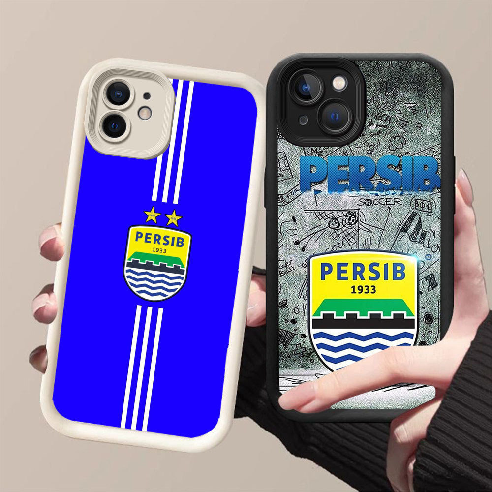 DJ-3 AING PERSIB Bandung, เคสซิลิโคนอินโดนีเซียสีดําและสีขาวสําหรับ iPhone 13 11 12 Mini Pro Max
