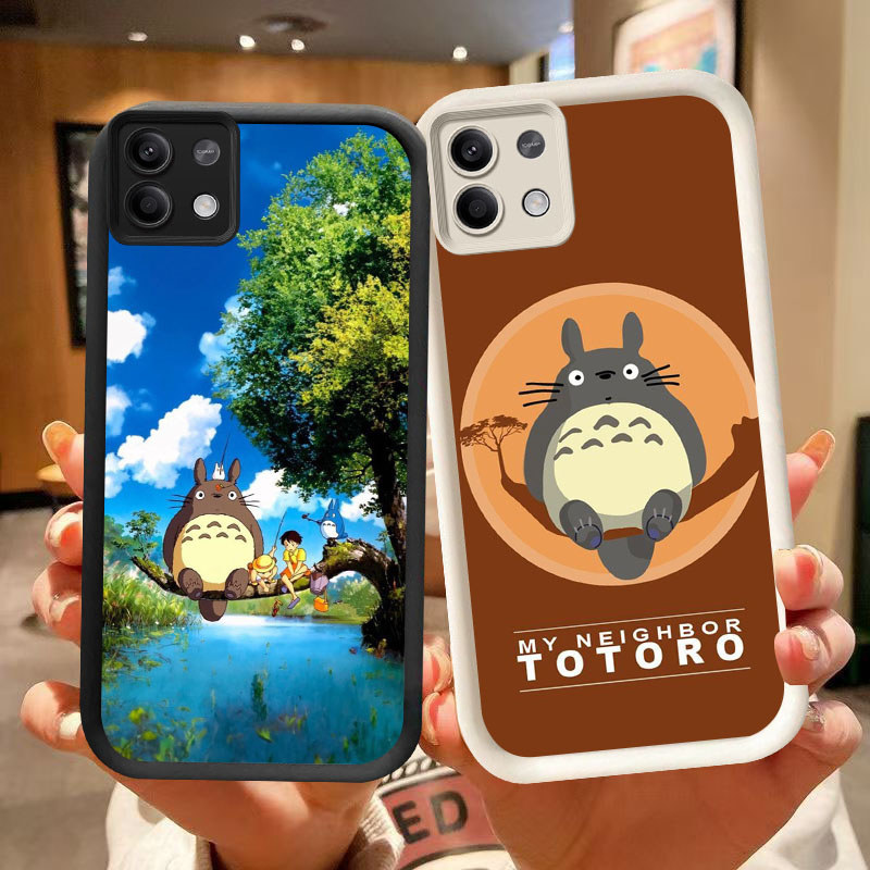 DJ-14 Chinchilla เคสซิลิโคนสีดําและสีขาวสําหรับ Xiaomi Poco M6Pro X6 X6NEO F7 X7 M7 Pro 5G 4G