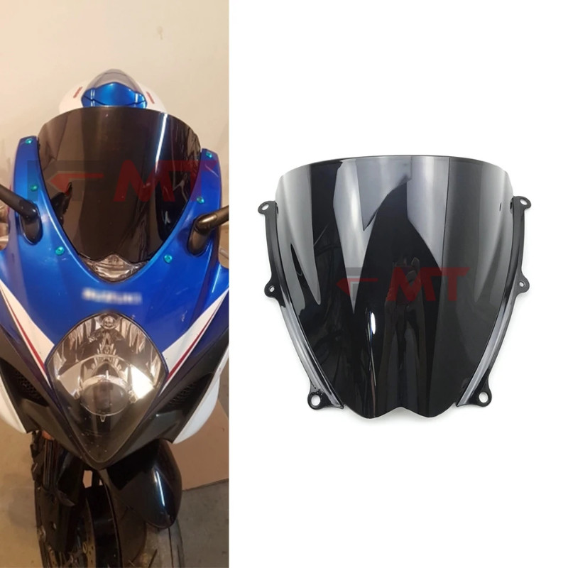 Motorcycle Wind Deflectors Glass Windshield Windscreen For 2007 2008 Suzuki GSXR1000 GSXR 1000 K7 K