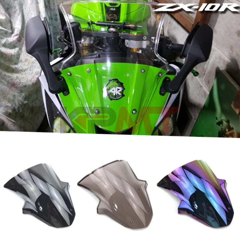 Motorcycle Windscreen For 2011 2012 2013 2014 2015 Kawasaki Ninja ZX10R ZX-10R ZX 10R Wind Screen D