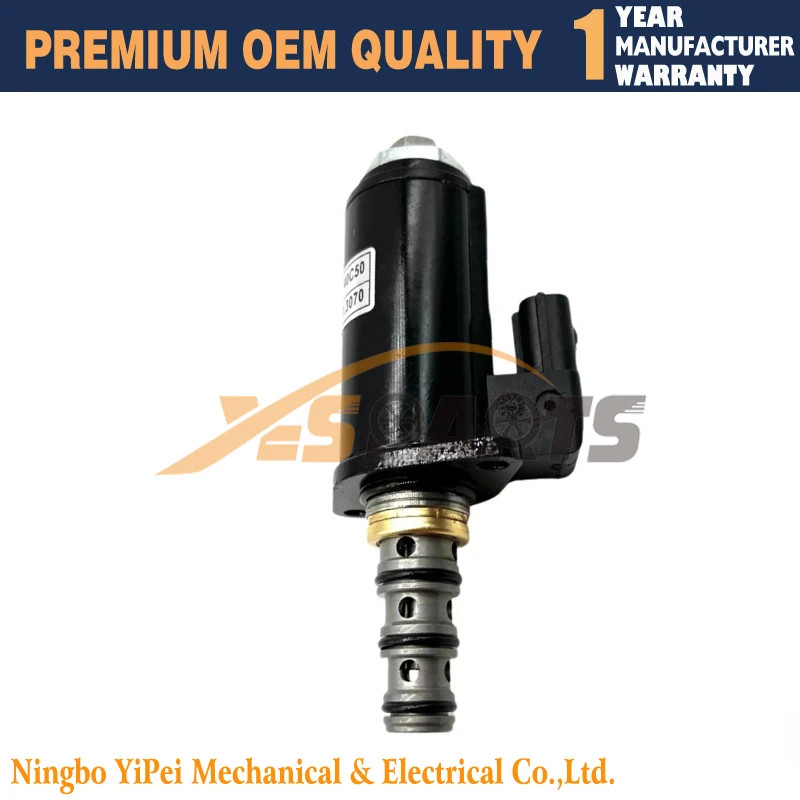 12V New YN35V00049F1 KDRDE5KR-31/40C50-213-T Solenoid Valve for Kobelco SK200/250/330-8