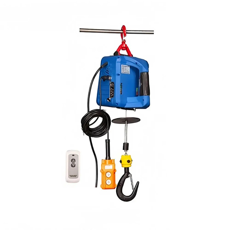 500KG Load Portable Electric Winch Traction Hoist Manual/Remote Control/Wire Control Electric Hoist