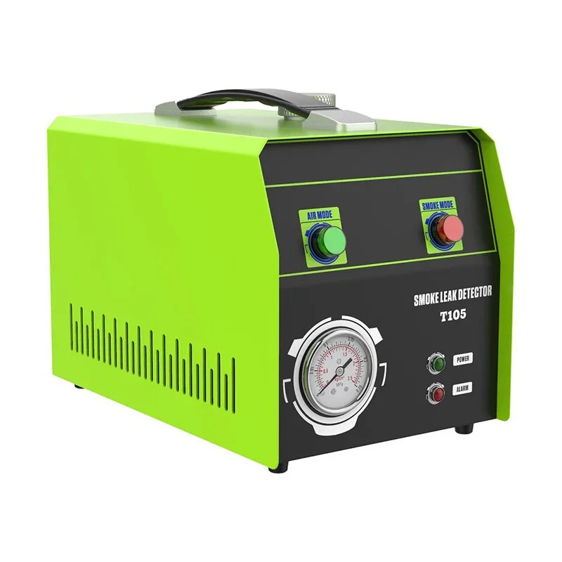 T105 Car Smoke Leak Detector Oil Pipe Leak Locator EVAP System Smoke Leakage Tester Exhaust Gas Ana