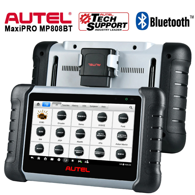 Autel MaxiPRO MP808BT Kit OBD2 Diagnostic Scanner Advanced Scan Tool With Active Test, Oil Reset, E