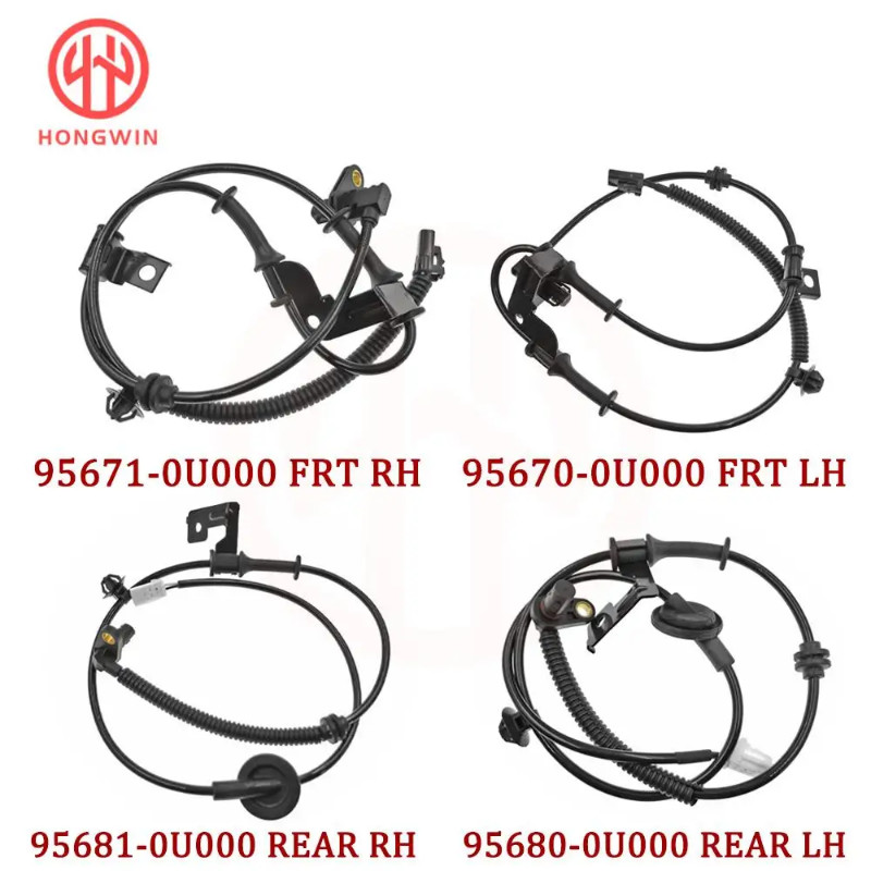 For Hyundai Accent 2012 - 2017 1.6L Front Rear Left Right ABS Wheel Speed Sensor 95670-0U000 95671-