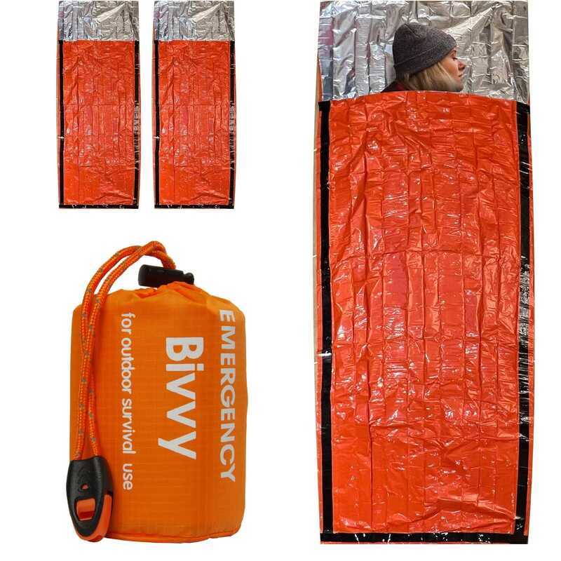C Emergency Sleeping Survival Survival Emergency Bivy Sack Portable Blanket Thermal Outdoor Camping