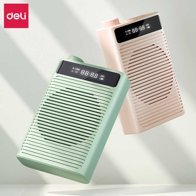 Deli LT888 เครื่องขยายเสียงอายุการใช้งานแบตเตอรี่ยาวนานพกพาสะดวกคู่มือกลางแจ้งครูสอนผึ้งน้อย
